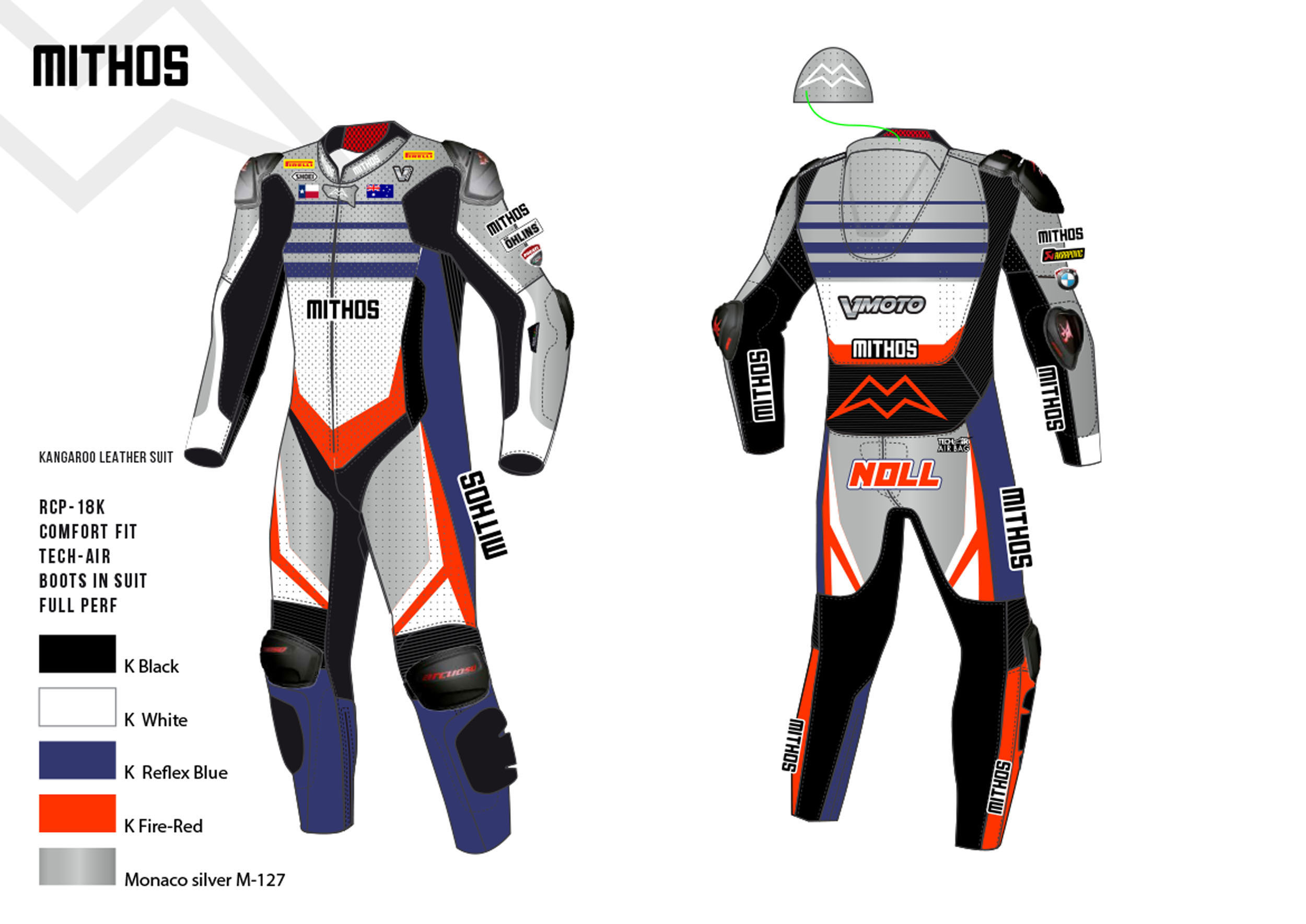 Mithos - Kangaroo Leather Suit - Racing Fit Design